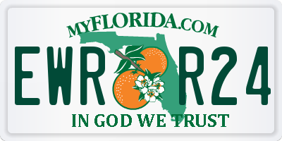 FL license plate EWRR24