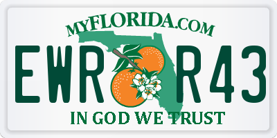 FL license plate EWRR43
