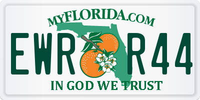 FL license plate EWRR44