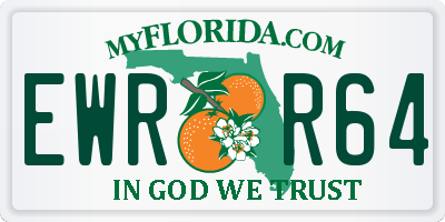 FL license plate EWRR64