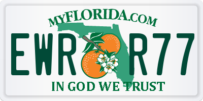 FL license plate EWRR77