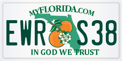 FL license plate EWRS38