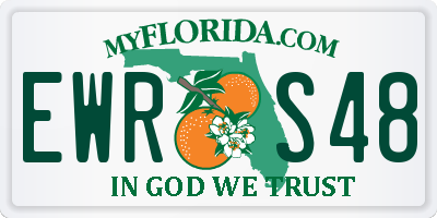 FL license plate EWRS48