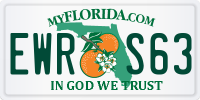 FL license plate EWRS63