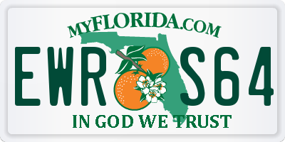 FL license plate EWRS64
