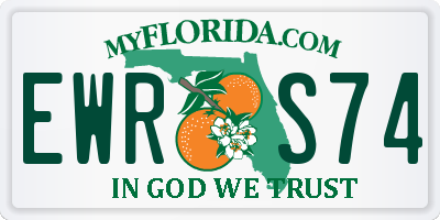 FL license plate EWRS74