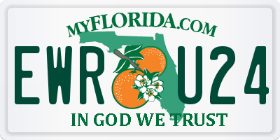 FL license plate EWRU24