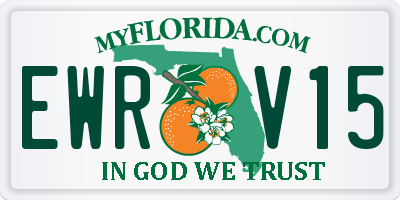 FL license plate EWRV15
