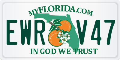 FL license plate EWRV47