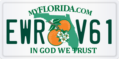 FL license plate EWRV61