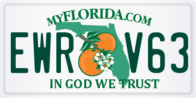 FL license plate EWRV63