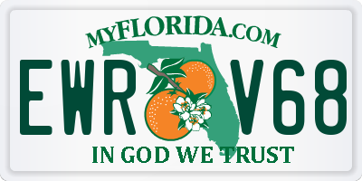 FL license plate EWRV68