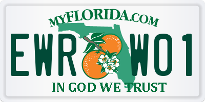 FL license plate EWRW01