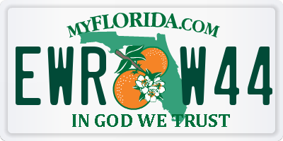 FL license plate EWRW44