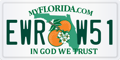 FL license plate EWRW51