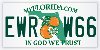 FL license plate EWRW66