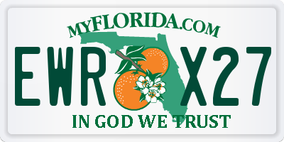FL license plate EWRX27