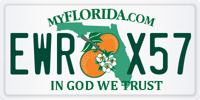 FL license plate EWRX57