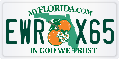FL license plate EWRX65