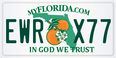 FL license plate EWRX77
