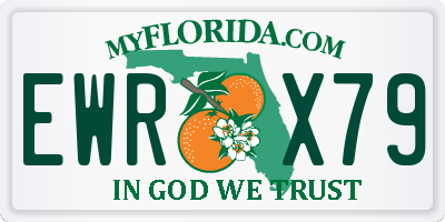 FL license plate EWRX79