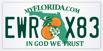 FL license plate EWRX83