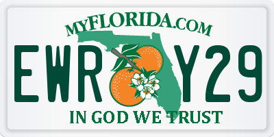 FL license plate EWRY29