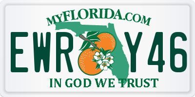 FL license plate EWRY46