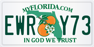 FL license plate EWRY73