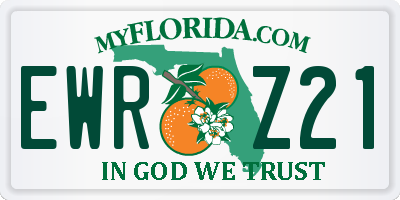 FL license plate EWRZ21
