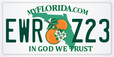FL license plate EWRZ23