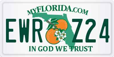 FL license plate EWRZ24