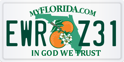 FL license plate EWRZ31