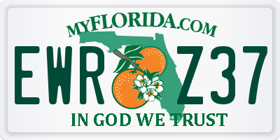 FL license plate EWRZ37