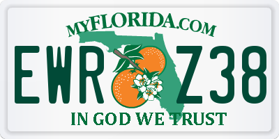 FL license plate EWRZ38