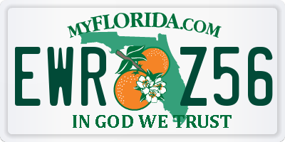 FL license plate EWRZ56