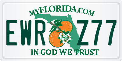 FL license plate EWRZ77