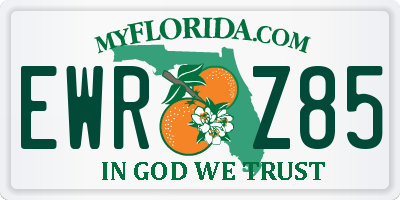 FL license plate EWRZ85