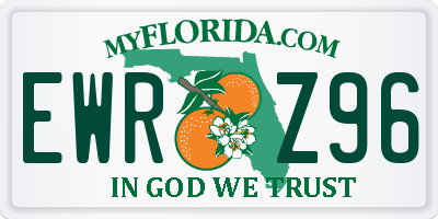 FL license plate EWRZ96