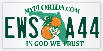 FL license plate EWSA44