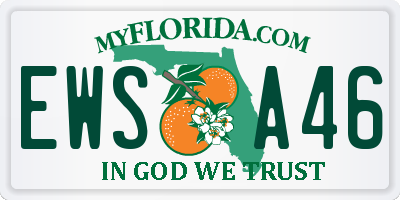 FL license plate EWSA46