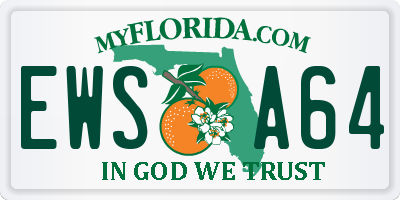 FL license plate EWSA64