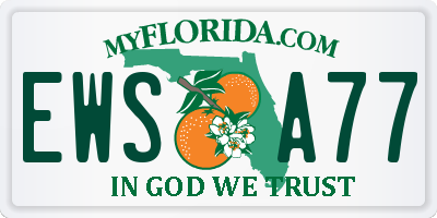 FL license plate EWSA77
