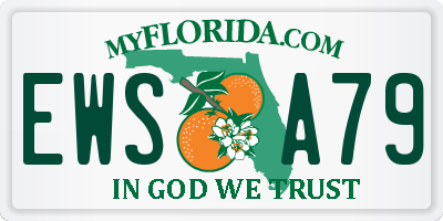 FL license plate EWSA79