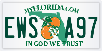 FL license plate EWSA97