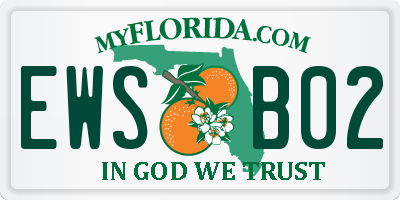 FL license plate EWSB02