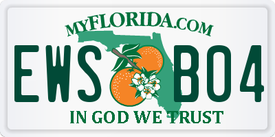 FL license plate EWSB04