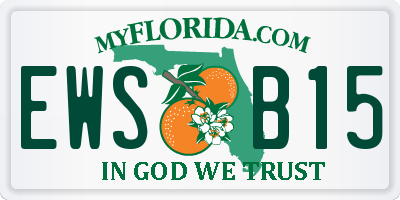 FL license plate EWSB15