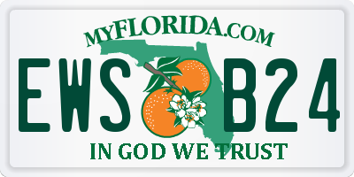 FL license plate EWSB24