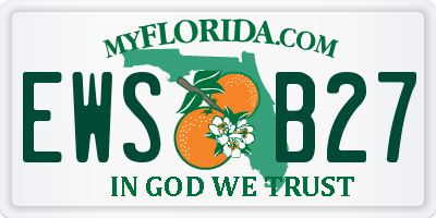 FL license plate EWSB27